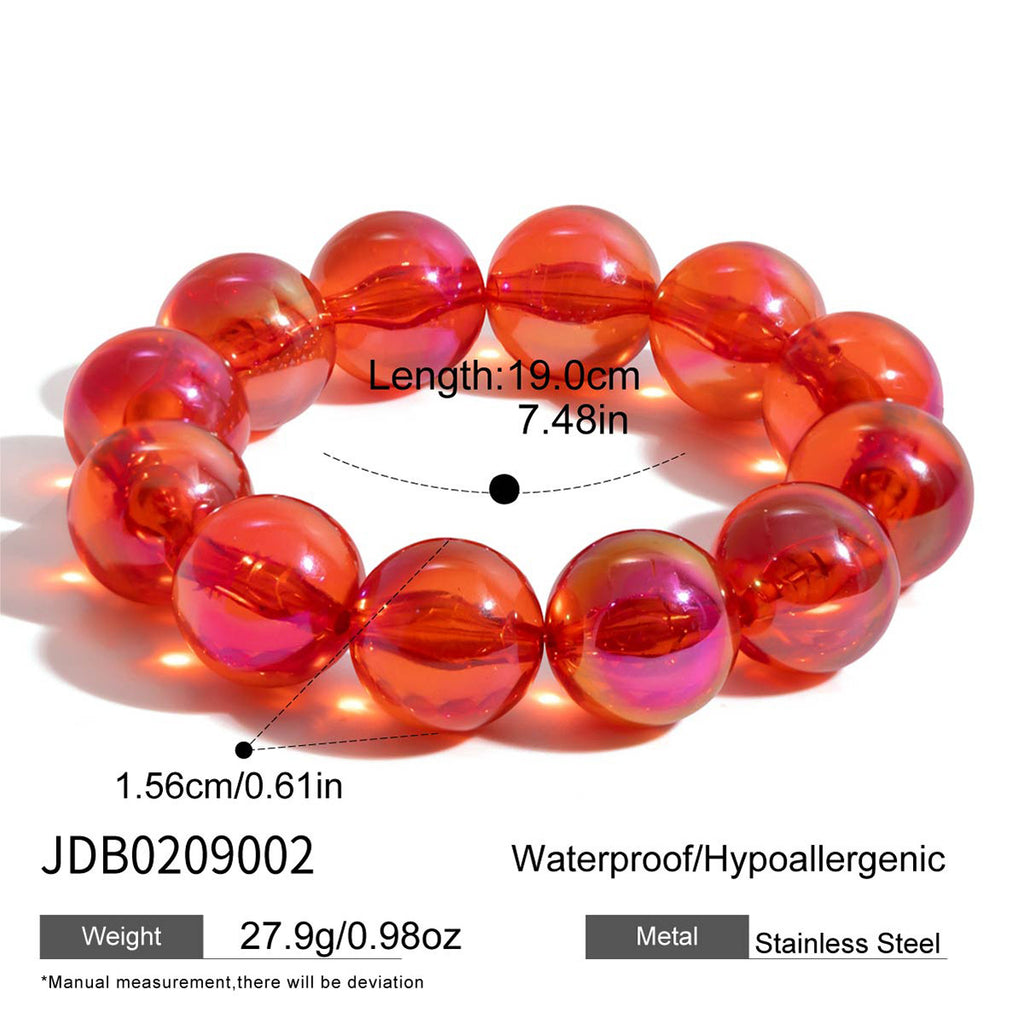 Damen Armband aus hypoallergenem Edelstahl mit wasserfesten Perlen Shop Nory
