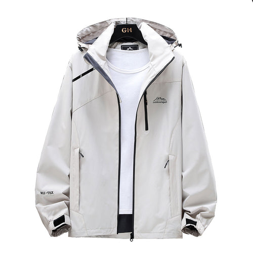 Damen Leichte Wasserabweisende Outdoorjacke mit Kapuze, Brustreißverschluss und verstellbaren Bündchen Shop Nory