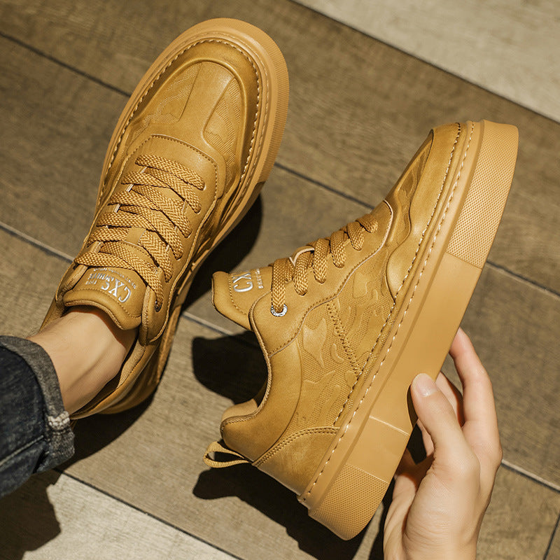 Unisex Plateausneaker mit geprägtem Obermaterial und extrahoher Platformsohle Shopy Nory