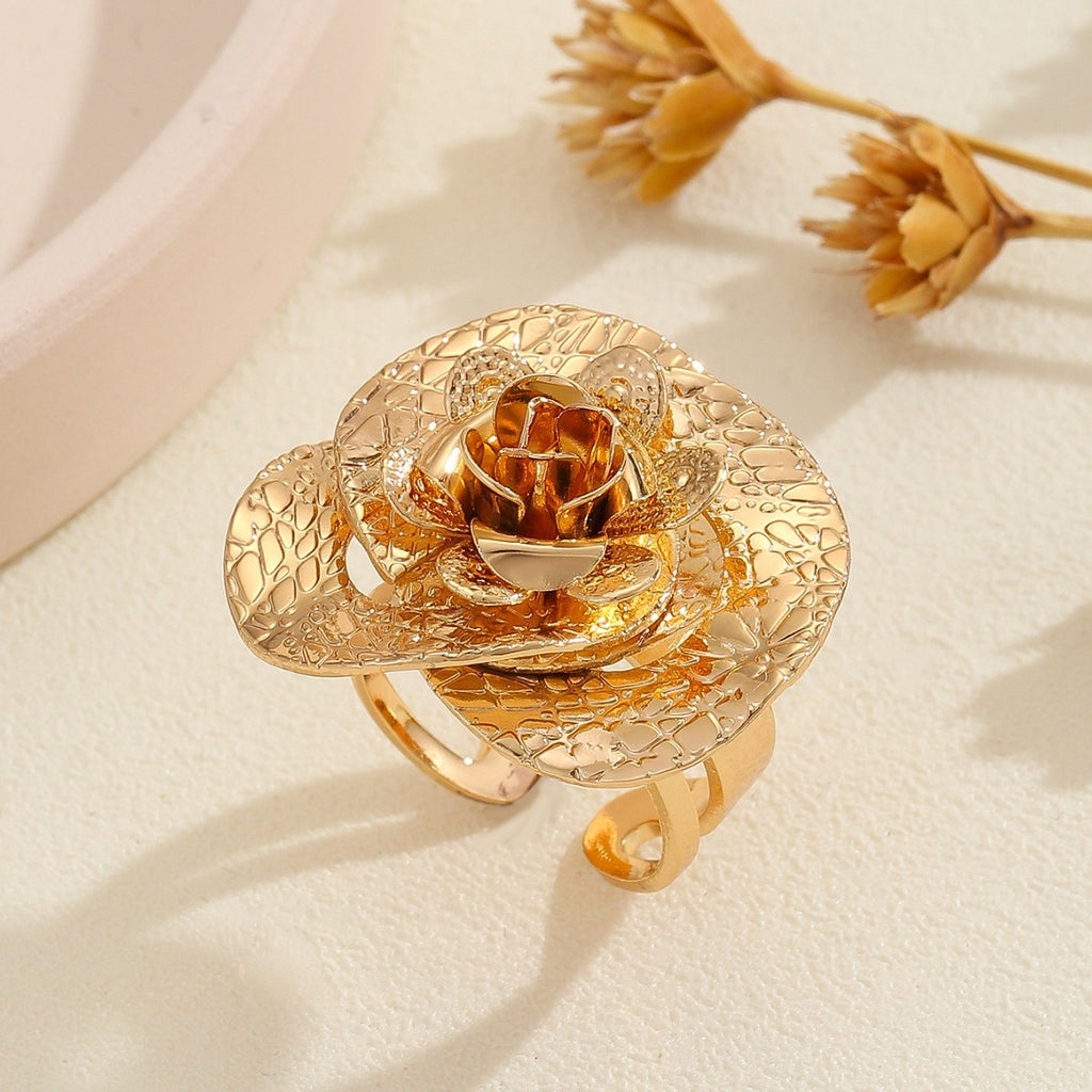 Damen Ring mit kunstvollem Rosendesign Shop Nory