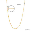 Damen modische Halskette mit bunten Akzenten und verstellbarem Verschluss Shop Nory