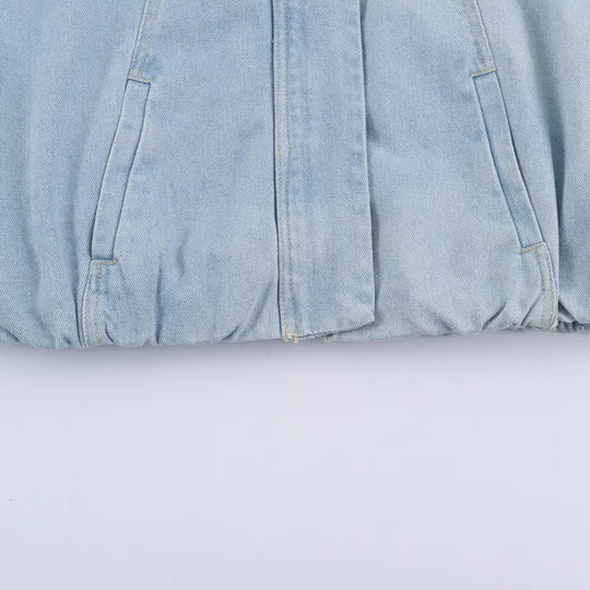 Damen Kurzjacke aus leichter Denim‑Qualität mit Raglanärmeln und verdeckter Verschlussleiste Shop Nory
