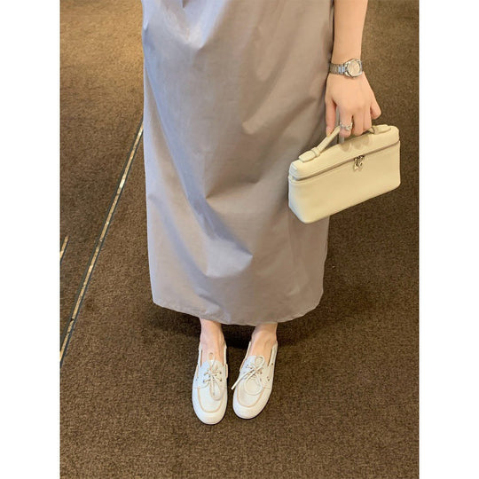 Damen Bootsschuh mit modischem Schnürdesign und hochwertiger Lederoberfläche Shopnory