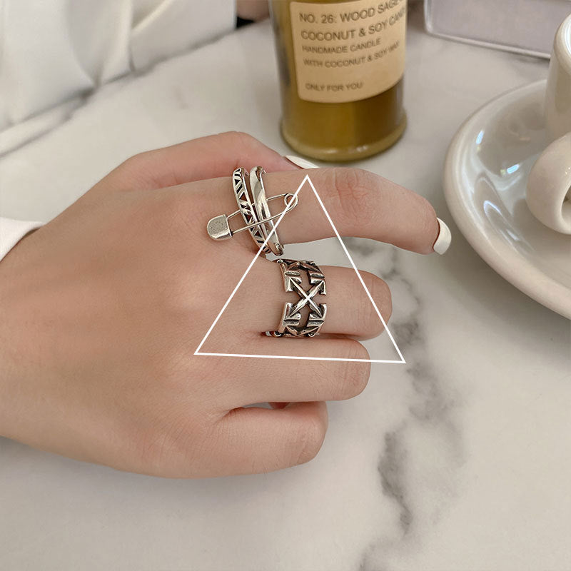 Damen Edelstahlring-Set Shop Nory