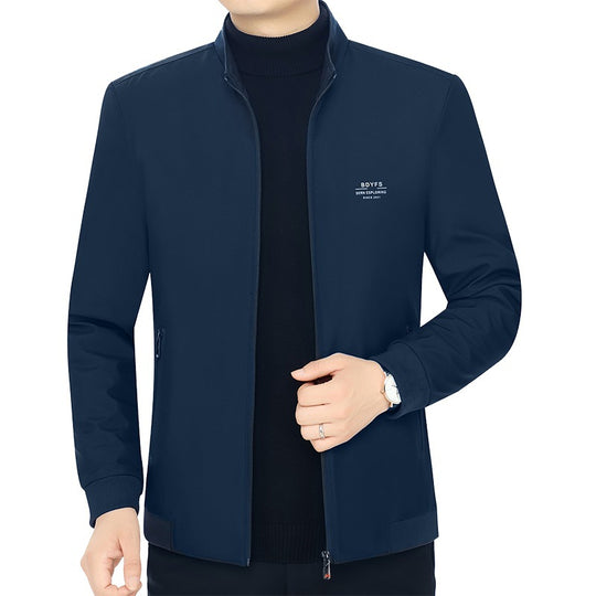 Herren Stehkragen-Übergangsjacke mit wärmendem Kunstfell-Innenfutter Shop Nory