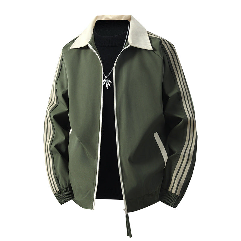 Herren Sportliche Übergangsjacke mit hohem Kragen und elastischen Bündchen Shop Nory