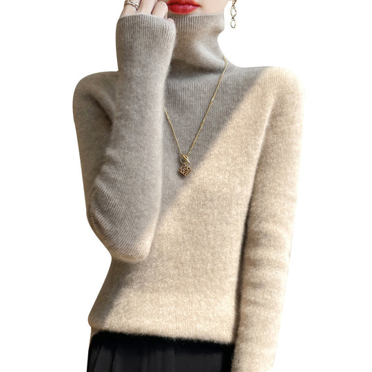 Damen Slim-Fit Rollkragenpullover aus weichem Angora-Mix Shop Nory