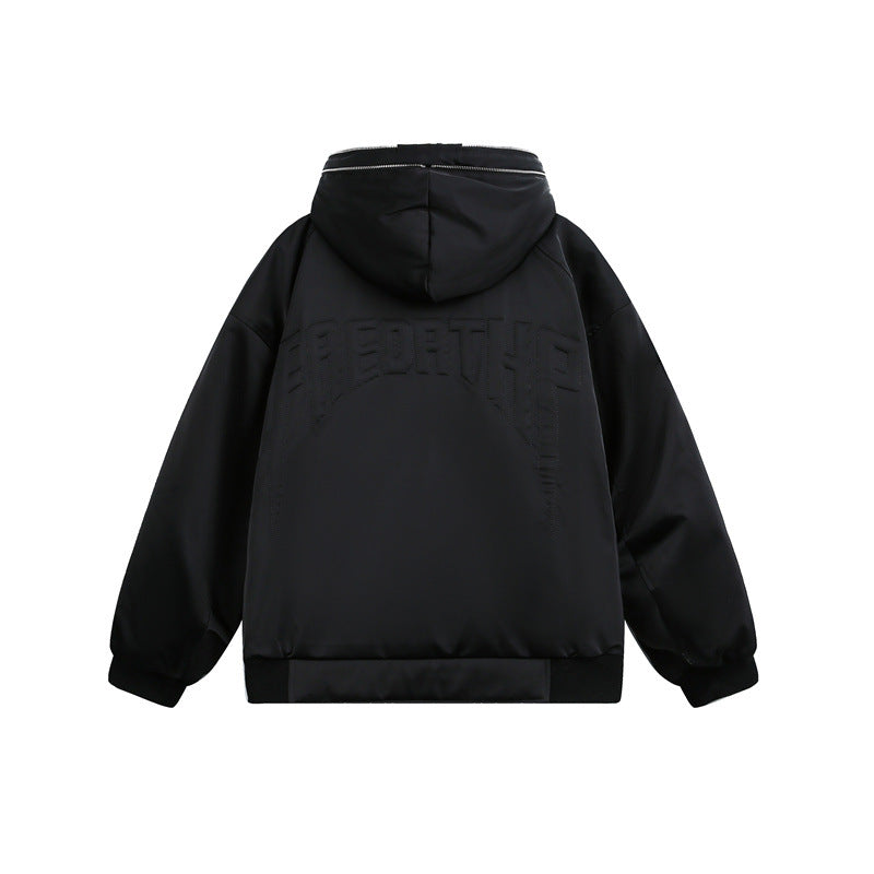 Herren Wattierte Kapuzen-Bomberjacke mit Thermofutter Shop Nory