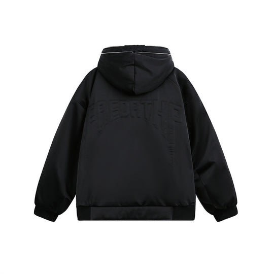 Herren Wattierte Kapuzen-Bomberjacke mit Thermofutter Shop Nory