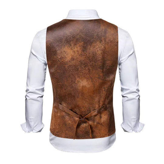 Herren stylische Weste mit akzenten und praktischen Taschen