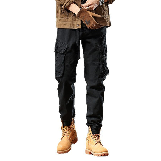 Herren Cargo-Joggerhose mit Multifunktions-Taschen und elastischem Saum Shop Nory