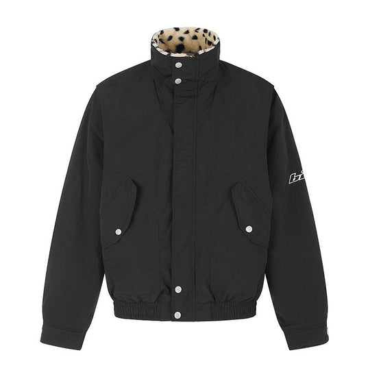 Damen Wattierte Blousonjacke mit Stehkragen und Leo‑Futter Shop Nory