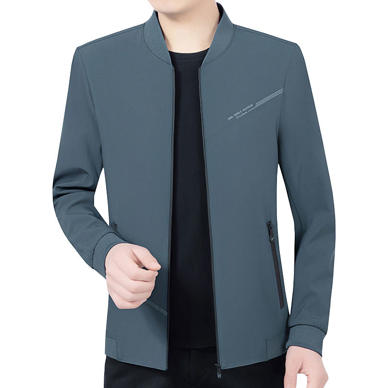 Herren Leichte Softshell-Traveljacke mit Stehkragen und Reißverschluss Shop Nory