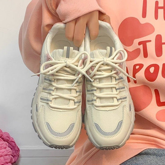 Damen Retro‑Laufstil Plateau‑Sneaker mit robuster Traktionssohle und atmungsaktivem Mesh Shop Nory
