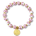 Damenarmband mit floralem Design und goldenen Akzenten Shop Nory