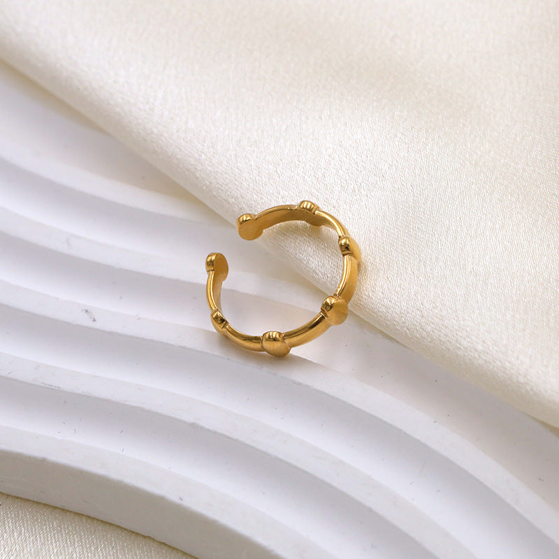 Damen Offener Ring mit stilvollem Perlen-Design Shop Nory