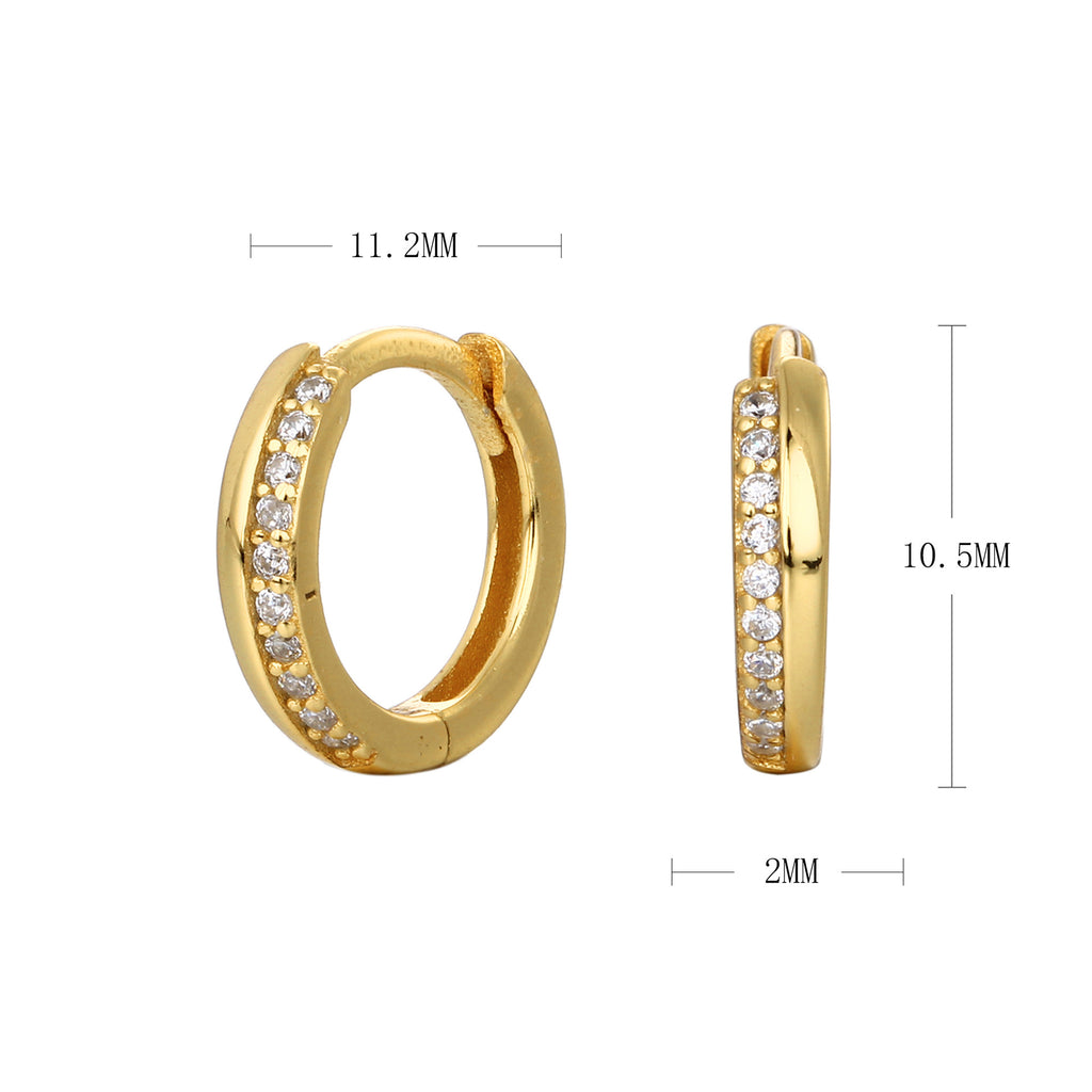 Damen Creolen mit funkelnden Zirkonia Shop Nory