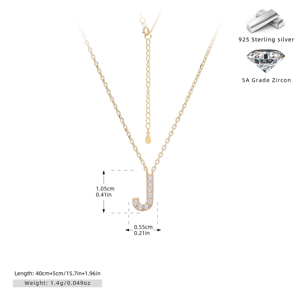 Damen Halskette mit Z-Anhänger und funkelnden Zirkonia Shop Nory