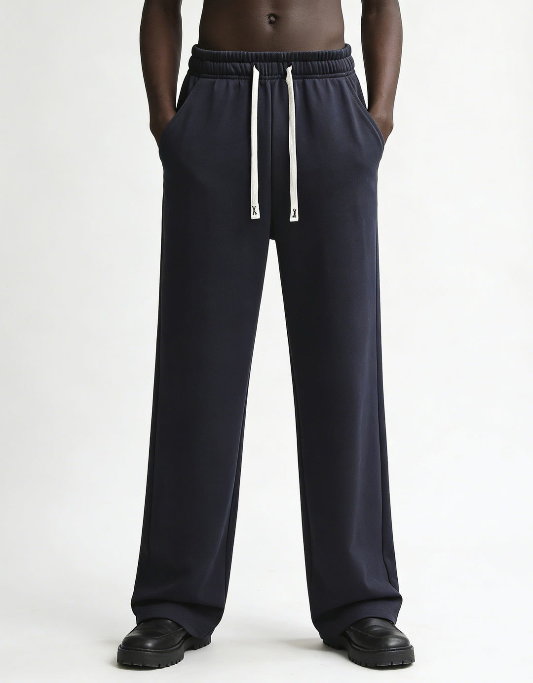 Herren Relaxed-Fit French-Terry Loungehose mit hohem Komfortbund und geradem Bein Shop Nory