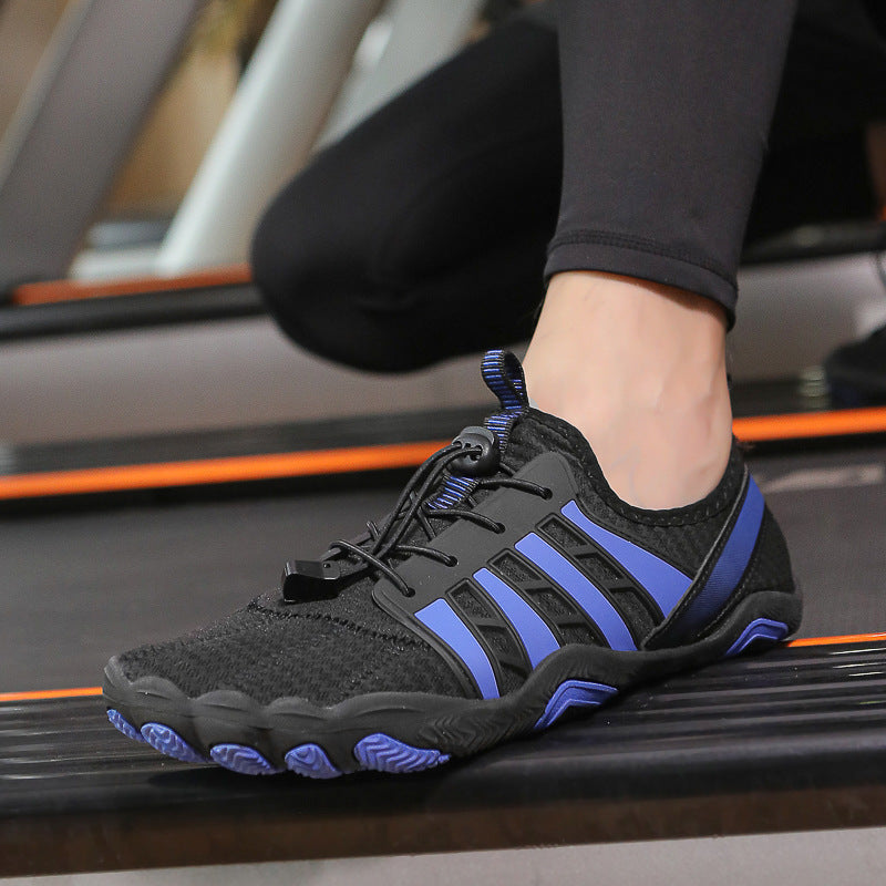 Damen Freizeit-Sneaker mit atmungsaktiver Netz-Oberfläche und flexiblem Sohlenprofil