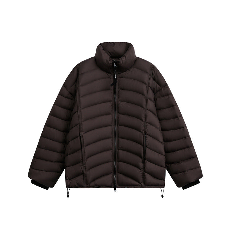Damen Kurz geschnittene ultraleichte Steppjacke mit Stehkragen Shop Nory