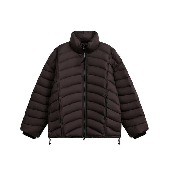 Damen Kurz geschnittene ultraleichte Steppjacke mit Stehkragen Shop Nory