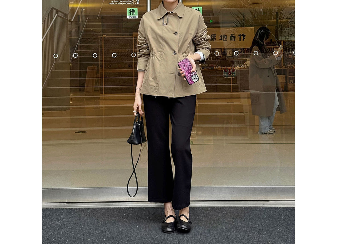 Damen Modische Kurzjacke mit hohem Kragen Shop Nory