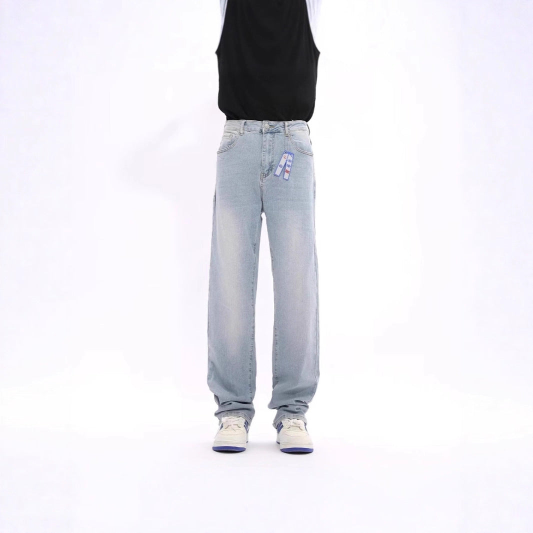 Herren Lässige Hochtaillierte Jeans Shop Nory