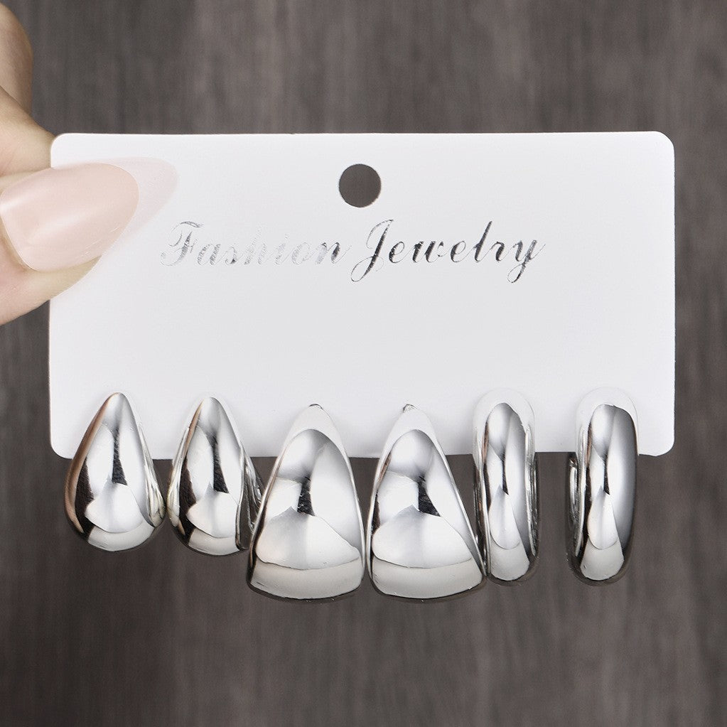 Damen Ohrstecker Set mit modernen, stilvollen Designs Shop Nory