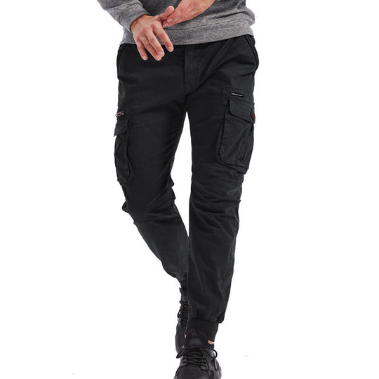 Herren Cargo-Hosen mit praktischen Taschen und elastischem Bund