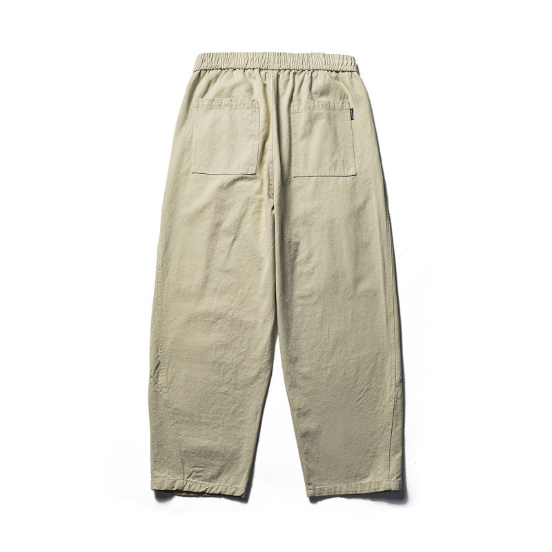 Herren Leichte Loose‑Fit Leinen‑Baumwoll‑Freizeithose mit elastischem Bund, Kordelzug und Utility‑Taschen Shop Nory