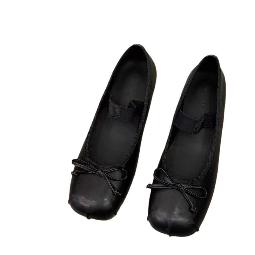 Damen Ballerinas mit anpassbarem Riemchen und eleganter Schleifenapplikation