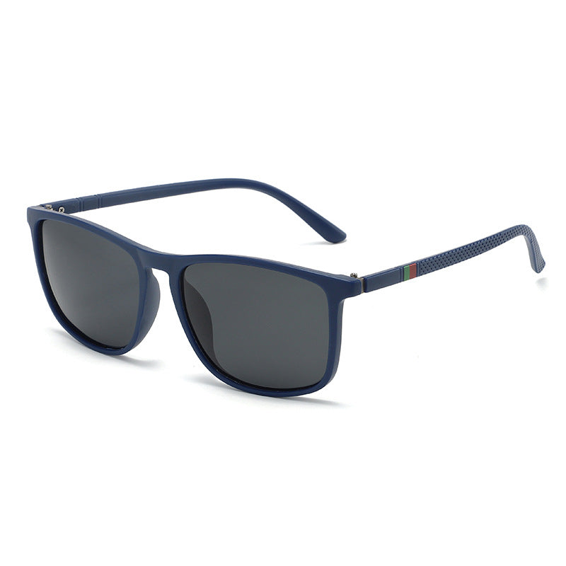 Shopnory | UV-Schutz quadratische polarisierte Sonnenbrille mit großem Rahmen