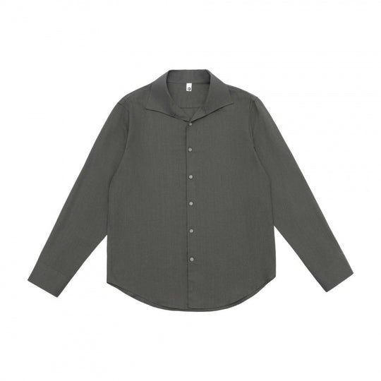 Herren Leichtes Langarm‑Hemd mit offenem Reverskragen und Boxy‑Schnitt Shop Nory