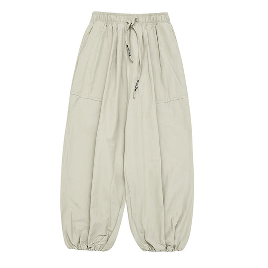 Unisex Weite Harem-Hose mit Kordelzugbund, elastischen Beinabschlüssen und Oversize-Silhouette Shop Nory