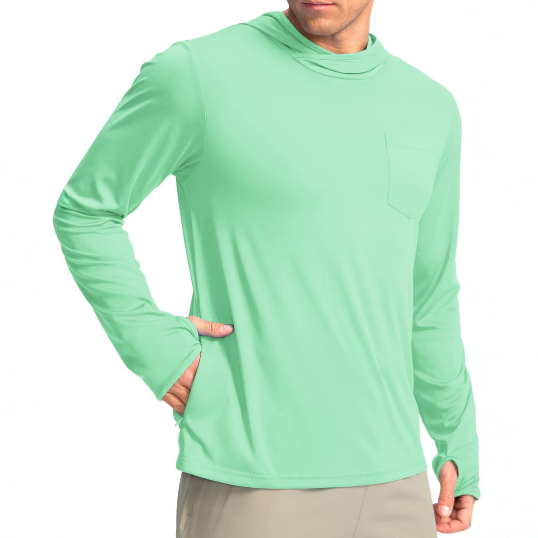 Herren Funktionsshirt mit Kapuze und Taschen