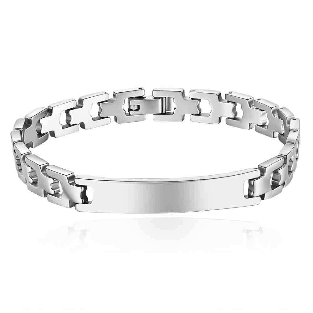 Herren Edelstahl-Armband mit modernem Gliederdesign Shop Nory