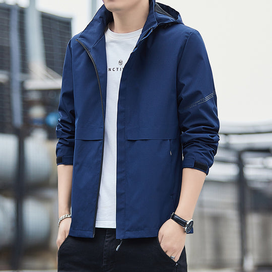 Herren Sportliche Übergangsjacke mit verstellbarer Kapuze Shop Nory
