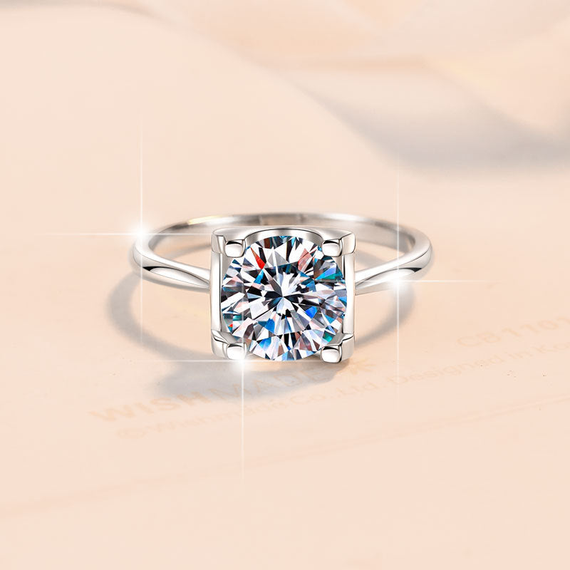 Damen Solitär Ring mit strahlendem Zirkonia Shop Nory