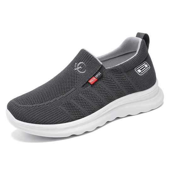 Herren nan atmungsaktiver gestrickter Slip-On Sneaker mit elastischem Einstieg und stoßdämpfender EVA-Zwischensohle Shop Nory