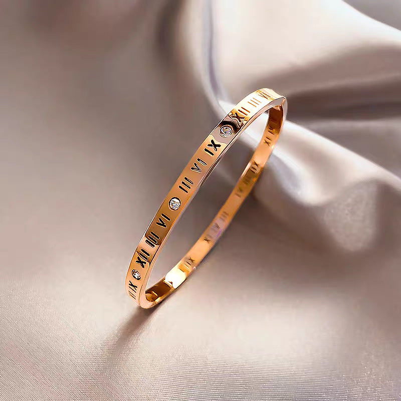 Damen Elegante Gravierte Armreif Bracelet Shop Nory