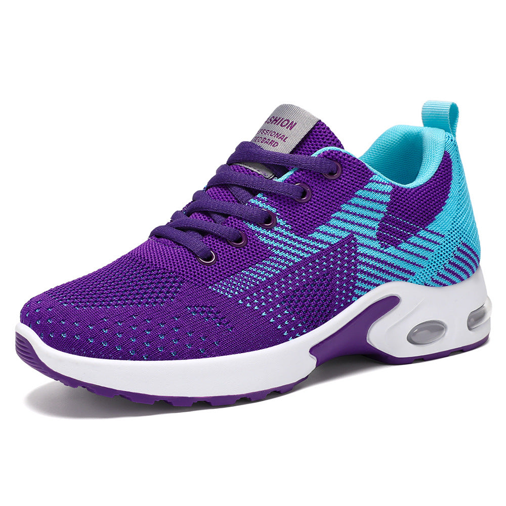 Damen nan sportive Strick-Sneaker mit stoßdämpfender Air-Unit, ergonomischer Komfortsohle und elastischer Schnürung Shop Nory