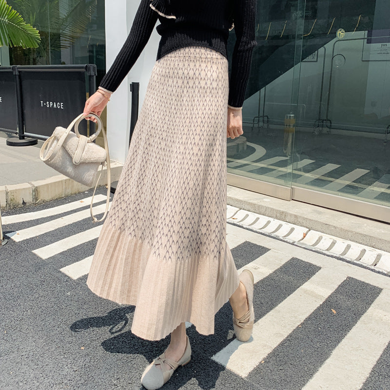 Damen Eleganter und lässiger Midirock mit strukturiertem Design Shop Nory