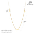 Damen Halskette mit funkelnden Sternenanhängern aus 925 Sterling Silber Shop Nory