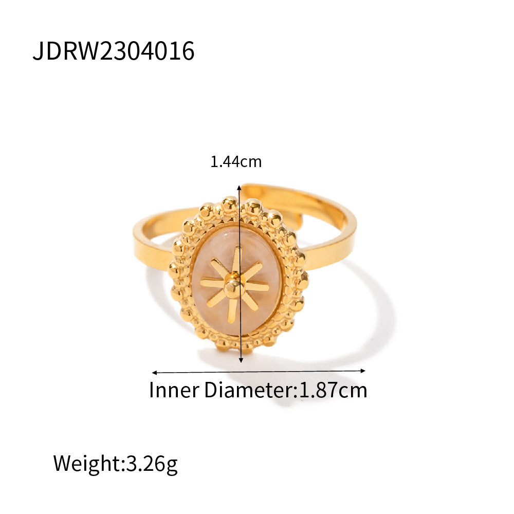 Damen Offenes Armband mit geometrischem Münzdesign Shop Nory