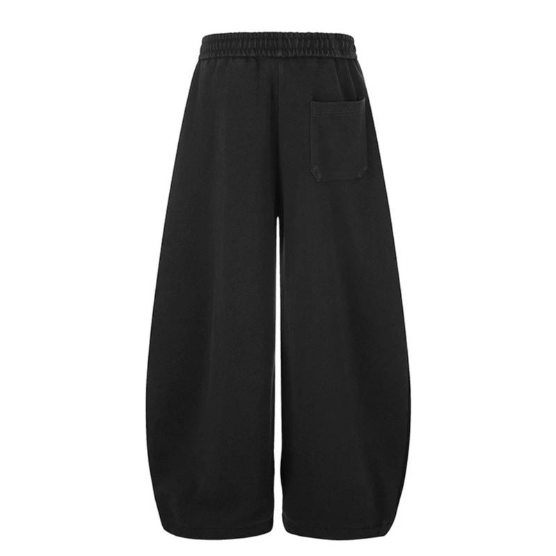 Damen Extraweite Palazzo‑Sweathose mit Tunnelzugbund, Stern‑Print & verstellbarem Ballon‑Saum Shop Nory