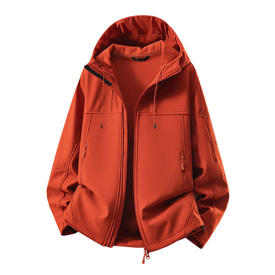 Herren Softshell-Jacke mit Fleecefutter, wasserabweisend und kapuzenverstärkung Shop Nory