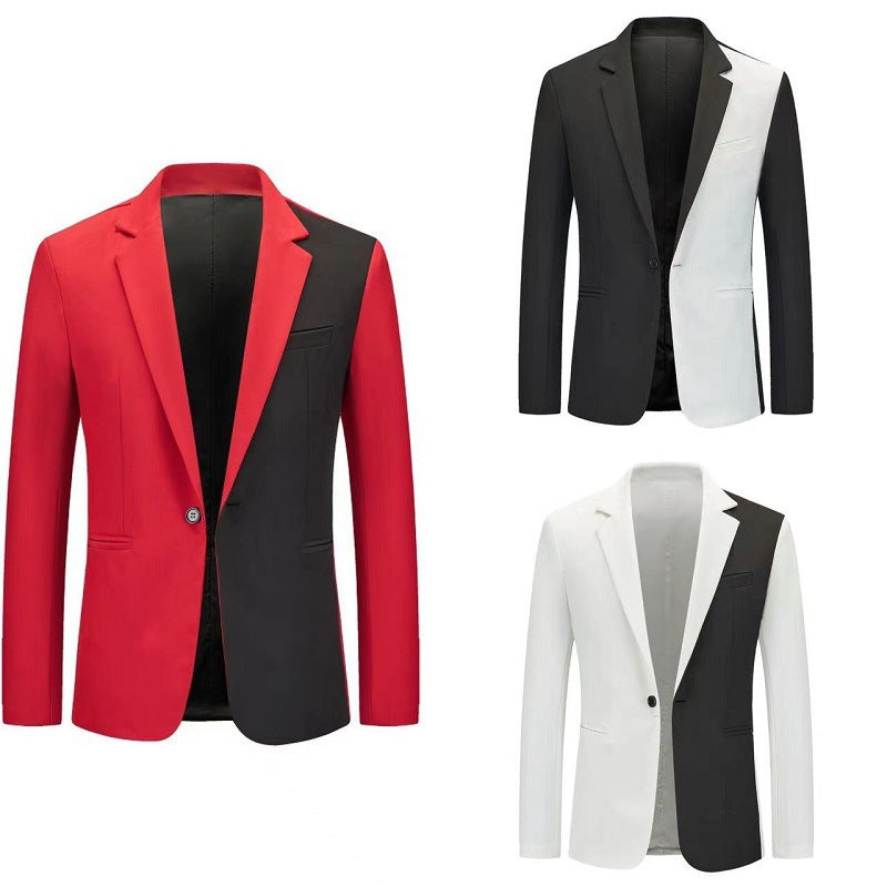 Herren kontrastierender Blazer mit modernem Schnitt