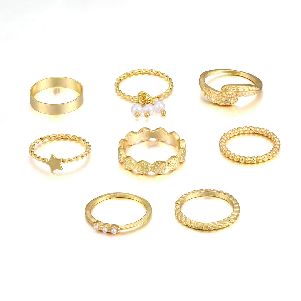 Damen Ring-Set mit zarten und funkelnden Designs Shop Nory