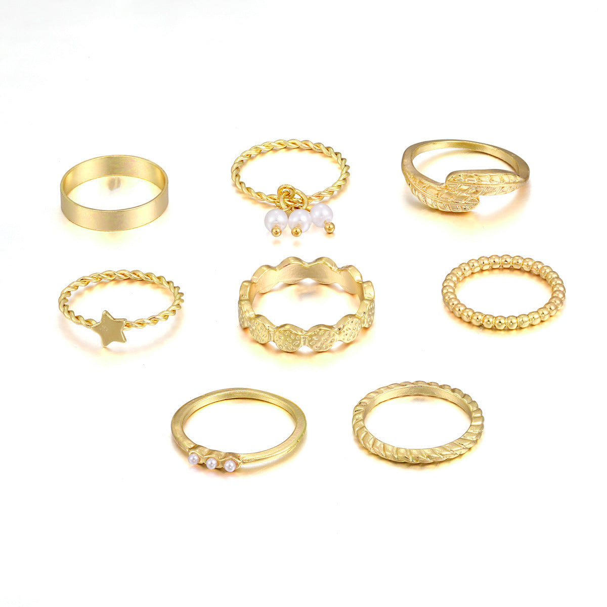 Damen Ring-Set mit zarten und funkelnden Designs Shop Nory